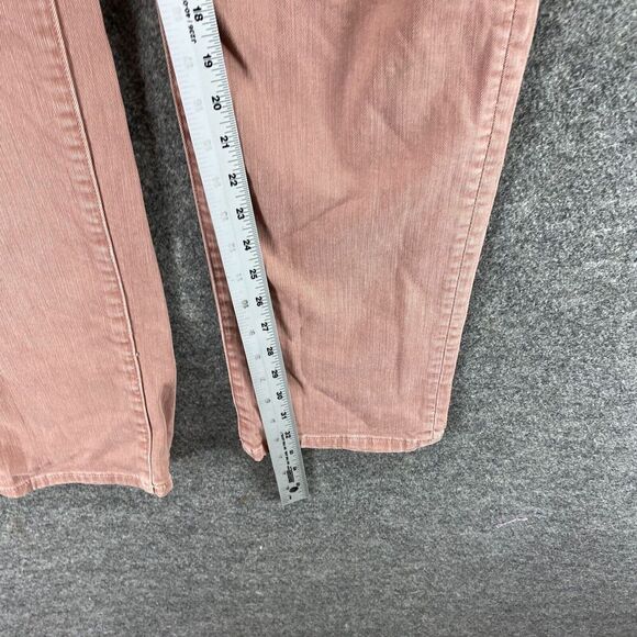 American Eagle Jeans Women 42*32 Pink Denim Medium Wash Distressed Skinny Casual - Picture 9 of 13